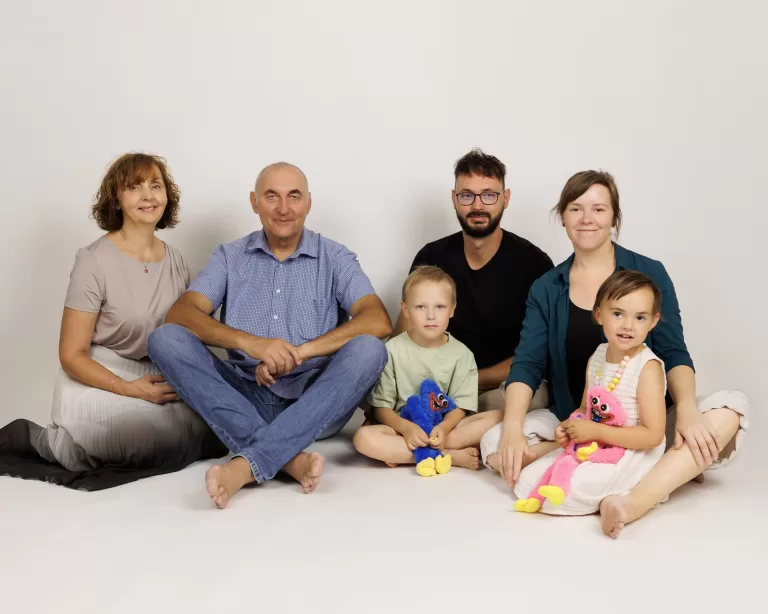 focení s rodiči v ateliéru